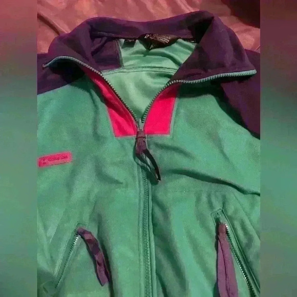 VINTAGE retro Columbia ladies jacket size  medium super cute !! 🤩 - Picture 3 of 4